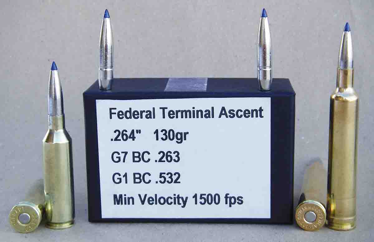 Brian developed data using the 6.5mm 130-grain Terminal Ascent bullet with the 6.5 PRC and 6.5-300 Weatherby Magnum cartridges.